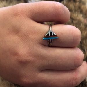 Vintage multi stone Zuni ring